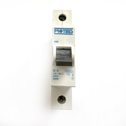 Proteus Geyer 406B B6 6A 6 Amp MCB Circuit Breaker Type B